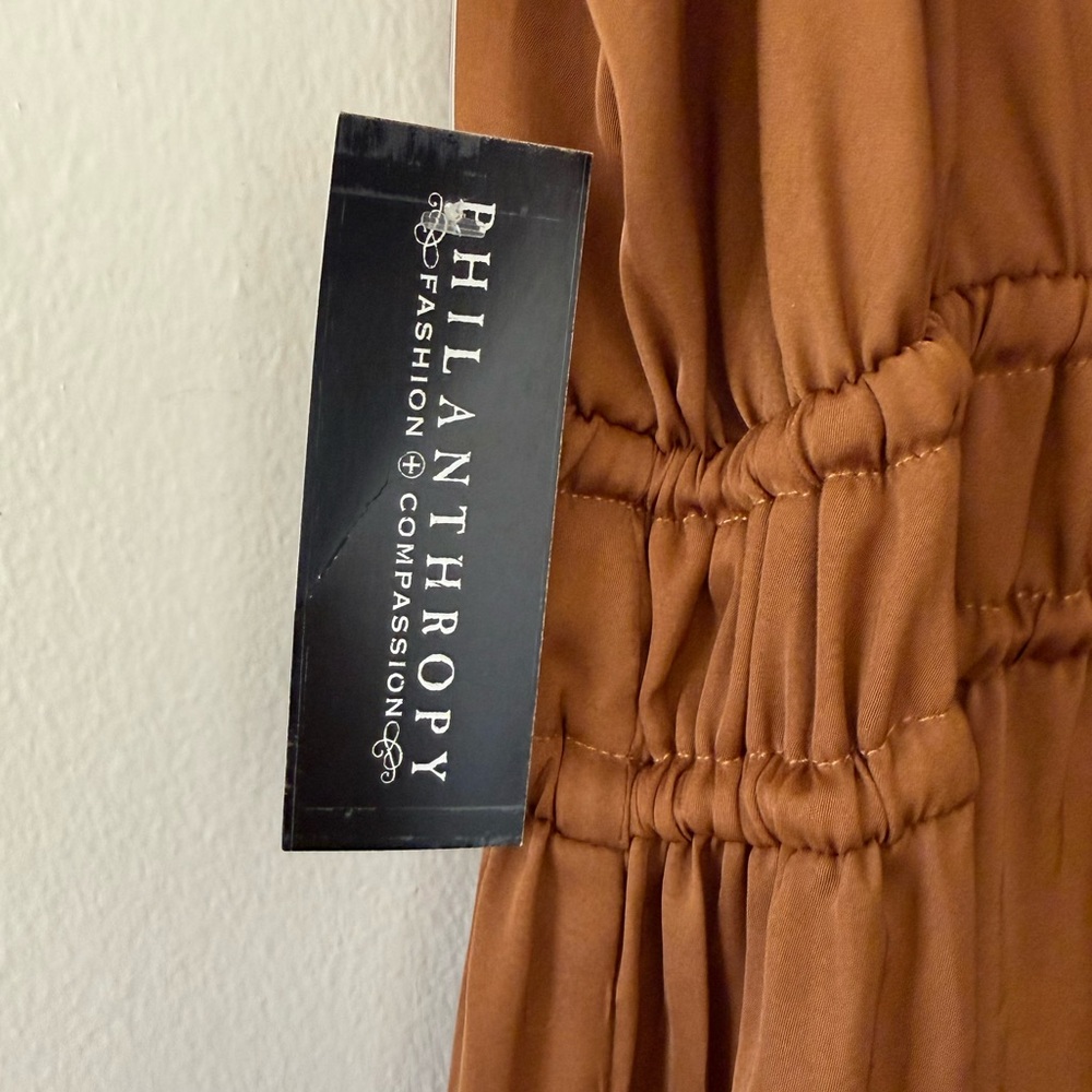 ee:some Camel V-Neck Jumpsuit - Picture 5 of 7